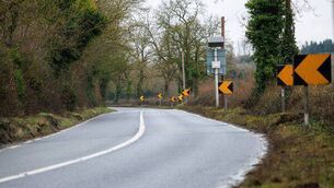 <p>The scene of fatal road accidents on the N80 at Leagh, Co Carlow Photo: michaelorourkephotography.ie</p>