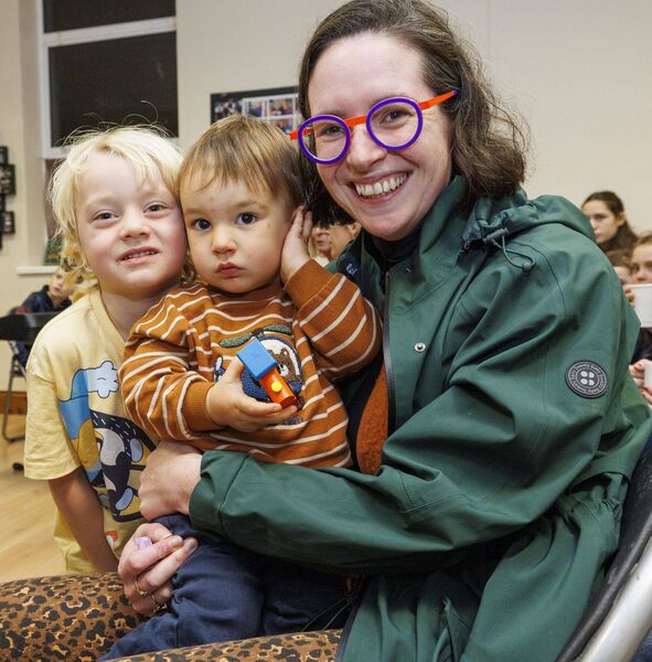 At the launch were Anna Fingleton, her son Barra and nephew Senan