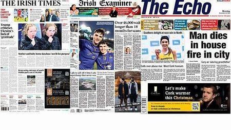 What the papers say: Monday's front pages