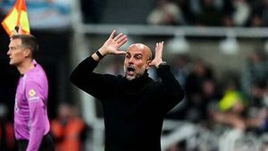 Pep Guardiola ’embarrassed and ashamed’ of cameraman confrontation at Newcastle