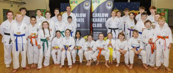 Members of the Carlow Karate Club who were medal winners in the recent Karate Ireland National Federation championship in Waterford, also shown are Sensei Patsy Whelan, Danielle Furey and Rachel Farrell. Pic: © Michael O’Rourke Photography Members of the Carlow Karate Club who were medal winners in the recent Karate Ireland National Federation championship in Waterford, also shown are Sensei Patsy Whelan, Danielle Furey and Rachel Farrell. Pic: © Michael O’Rourke Photography