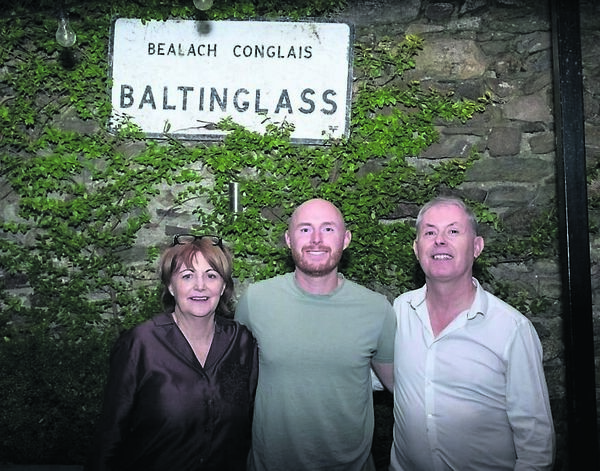 The couple with their son, Eamon