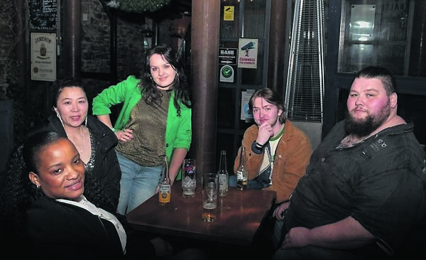 Staff members Naoimi, Carol, Sylwia, Michael and Dave