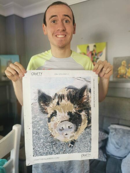 One of Jack Kelly's paintings that is printed on Dyeboo's jumpers.