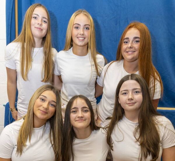 Faye Hennessy-Murphy, Laura Darcy, Caoimhe Sothern, Emma Wall, Mikayla Saunders and Ruby Kelly