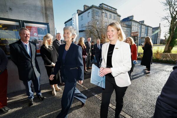 President Catherine Connolly with Prof Veronica Campbell (President SETU). Photo: Michael O’Rourke President Catherine Connolly with Prof Veronica Campbell (President SETU). Photo: Michael O’Rourke