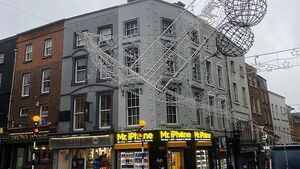 Falling masonry brings down Drogheda Christmas lights