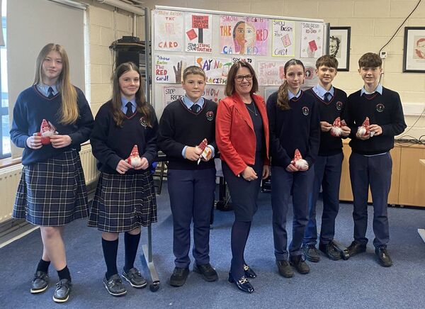 1AT students with teacher Una Byrne