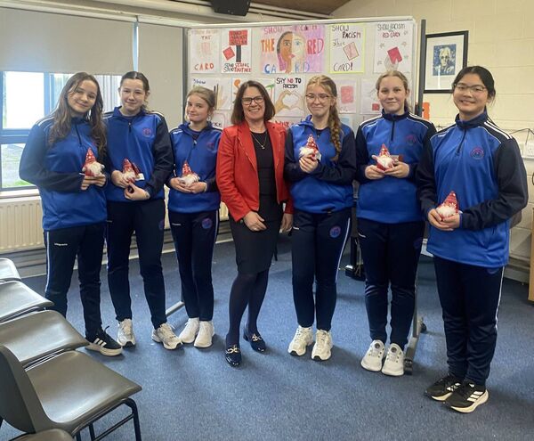 1AQ winners with teacher Una Byrne