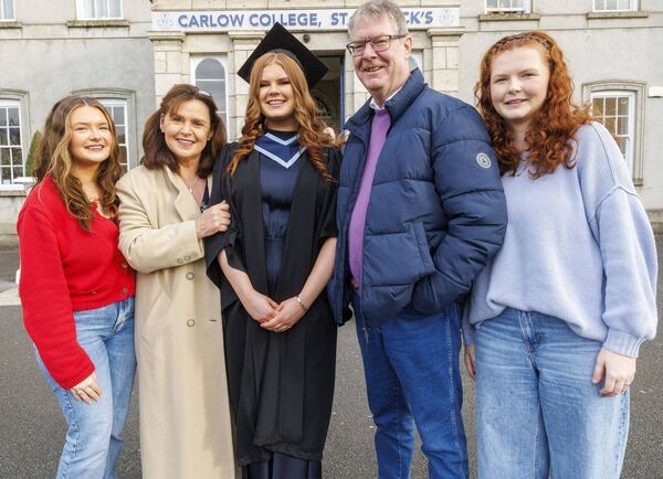 Jill Kennedy-McGrath, her parents Brian and Fiona and her sisters Keira and Rachel Jill Kennedy-McGrath, her parents Brian and Fiona and her sisters Keira and Rachel