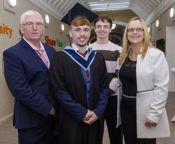 Lorcan Canavan with his parents James and Jane and his brother Mark Lorcan Canavan with his parents James and Jane and his brother Mark