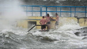 54,000 without power; orange weather warning across entire country; nearly 100 flights cancelled at Dublin airport as Storm Bram hits
