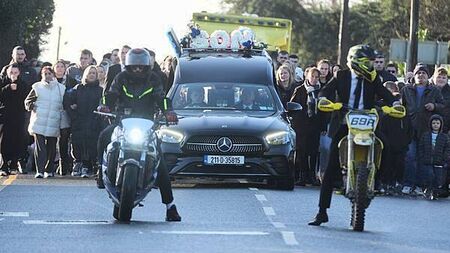 Tributes paid to four-year-old Tadgh Farrell killed in fire attack on home