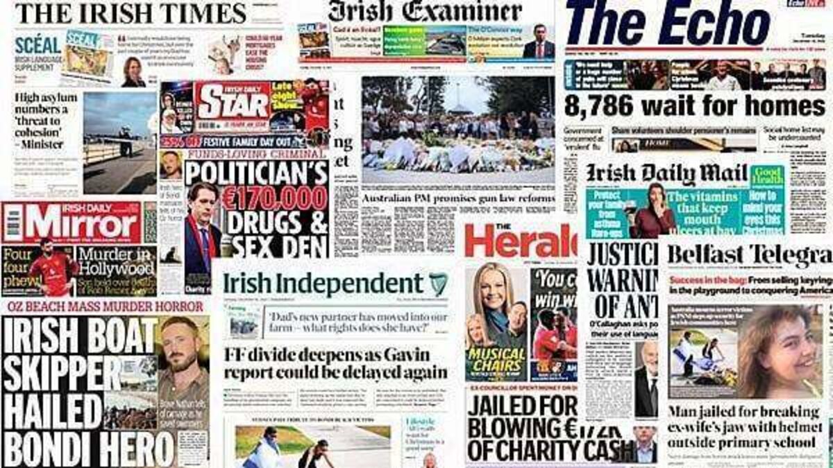 What the papers say: Tuesday's front pages
