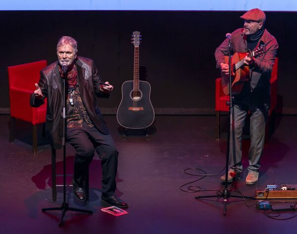 Actor and Singer Patrick Bergin accompanied by Steve Simmons Actor and Singer Patrick Bergin accompanied by Steve Simmons