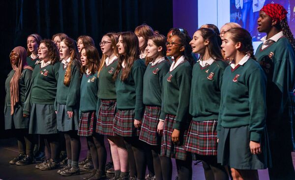 Members of the St Leo’s College Choir performing at the launch Members of the St Leo’s College Choir performing at the launch