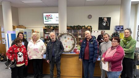 Festive wreath to promote positive mental health