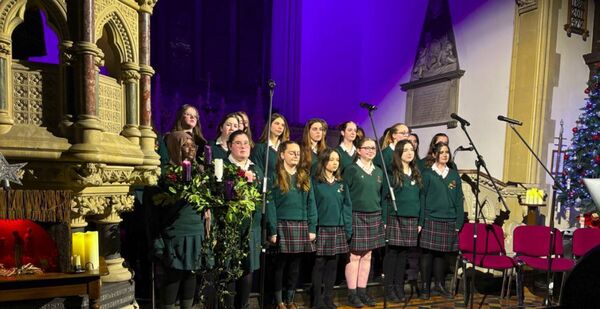 The chamber choir sang some Christmas favourites 