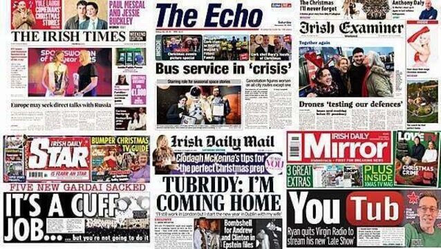 What the papers say: Saturday's front pages