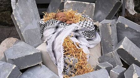 Nativity scene recreated by activists in Dublin ‘in solidarity with Gaza’