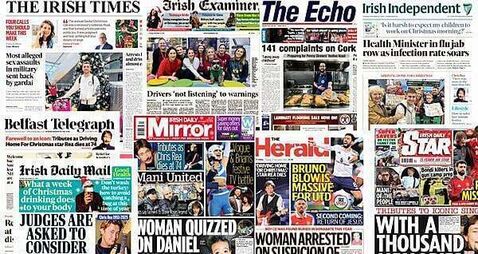 What the papers say: Tuesday's front pages