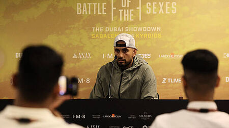 Nick Kyrgios defeats Aryna Sabalenka in straight sets in ‘Battles of the Sexes’