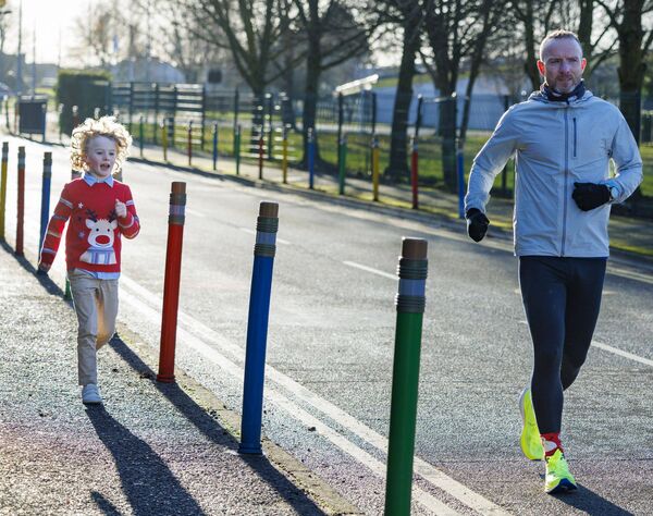Jason Kehoe and his son Ethan Jason Kehoe and his son Ethan