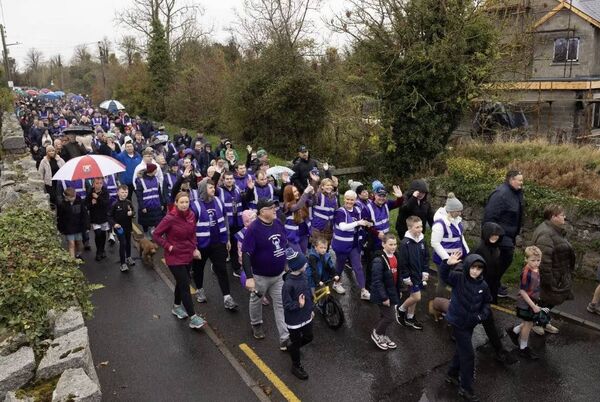 Castledermot turned out in force to support the 'Walk for Dara' fundraiser