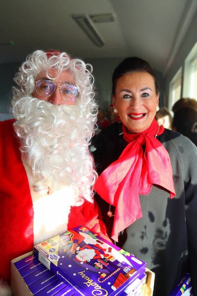 Santa with Faith Amond