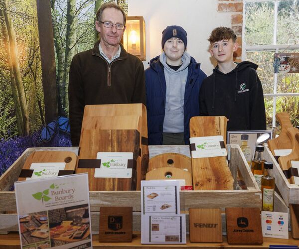 William and Tom Bunbury and Ryan Monahan (right)