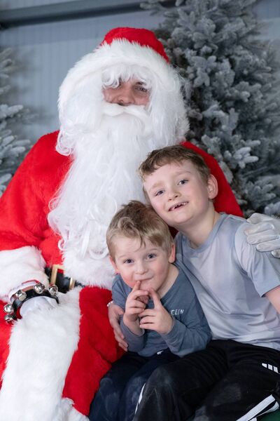 Of course, the man himself was there to dish out presents! 