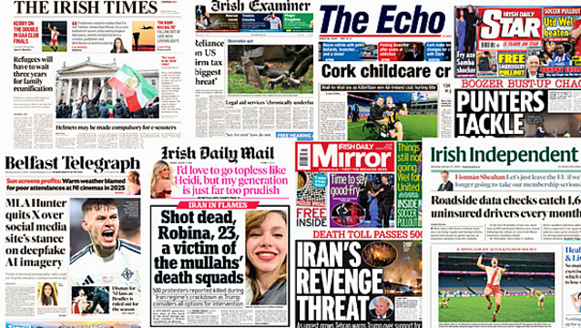 What the papers say: Monday's front pages