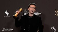 Timothee Chalamet thanks Kylie Jenner in Golden Globes speech