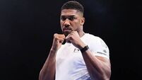 Anthony Joshua returns to the gym following car crash
