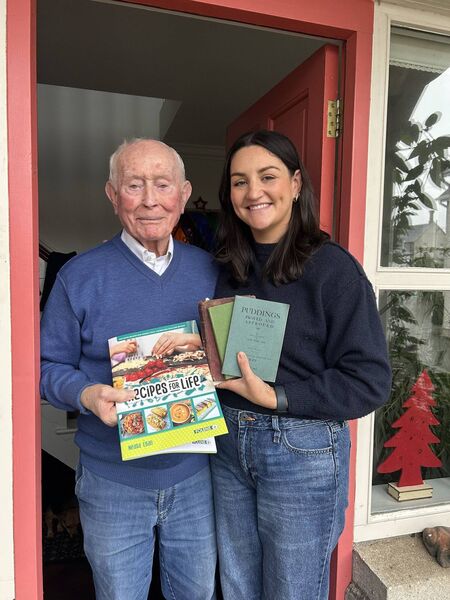 Neasa Egan pictured with her grandad.