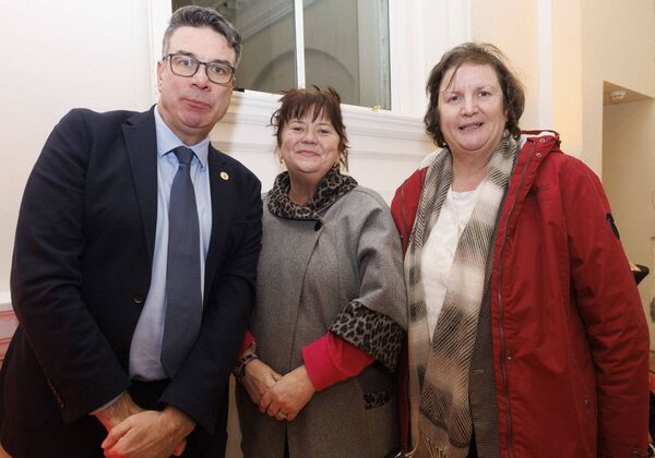 Council chief executive Coilín O'Reilly with Janette O'Brien and Margaret Moore Council chief executive Coilín O'Reilly with Janette O'Brien and Margaret Moore
