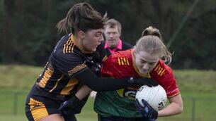 <p>The added physicality allowed in the tackle following the 12 rule enhancements in the ladies game didn't prevent Sara Doyle from scoring 11 points Photos: Aisling Hyland</p> <p>The added physicality allowed in the tackle following the 12 rule enhancements in the ladies game didn't prevent Sara Doyle from scoring 11 points Photos: Aisling Hyland</p>