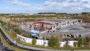 <p>The skeleton of the new Saplings school on the half-built site in Graiguecullen Photo: Michael O'Rourke Photography</p>