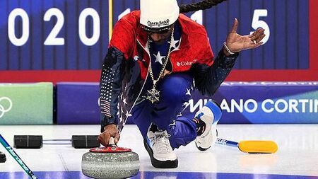 Stone cold clean sweep for Snoop Dogg as he tries curling at Winter Olympics