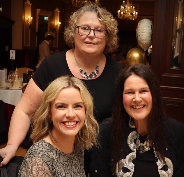 Pauline Hayes, back, with Zoe Sheriff and Keelin McDonald 