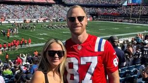 <p>Seamus Culleton, originally from Glenmore, Co Kilkenny, with his wife Tiffany Smyth, a US citizen. Image from The Irish Times</p>