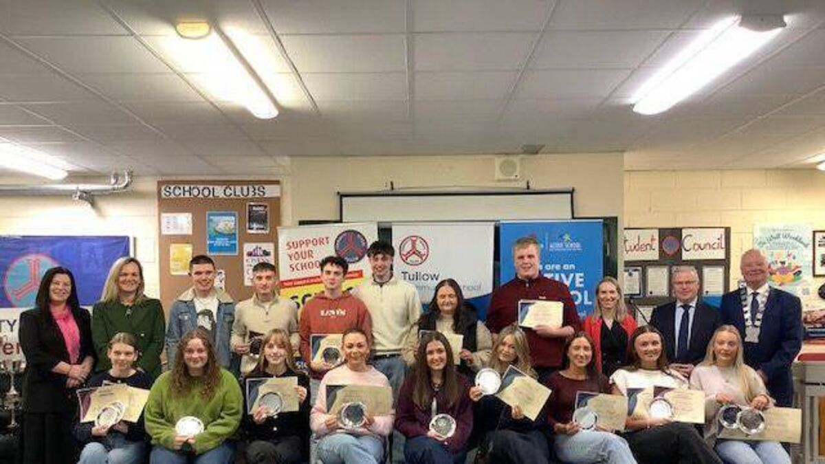 Tullow CS honours exam classes at annual awards ceremony