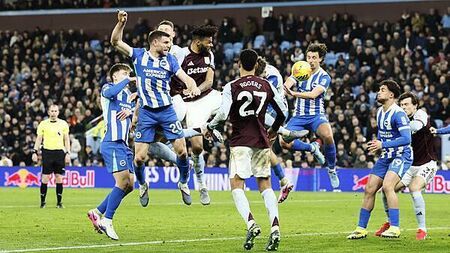 Jack Hinshelwood nets late own goal as Aston Villa edge Brighton