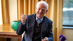 <p>Willie Mullins met the media at the Lord Bagenal Inn in Leighlinbridge to discuss the upcoming Cheltenham Festival Photo: ©INPHO/Morgan Treacy</p>