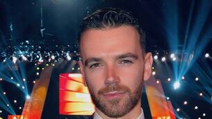 <p>Sharp dressed man: Brian Shiel attending the recent Grammy Awards in Los Angeles</p>