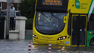 Heavy flooding in Dublin with roads to airport impacted
