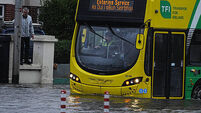 Heavy flooding in Dublin with roads to airport impacted