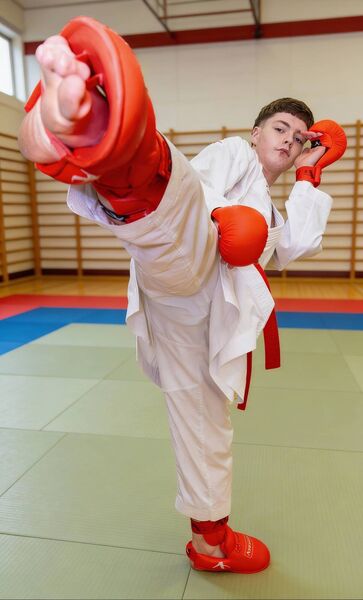 Brian Keating shows off some of his moves Photo: © Michael O'Rourke Photography 2026