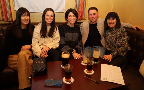 Mary Murphy, Niamh Byrne, Olive Maher, Ed Butler and Brid Byrne at the quiz night in Walshe's of Killerig