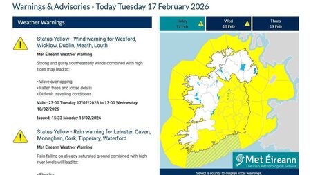 Latest weather warning issued for Carlow as flooding risk rises